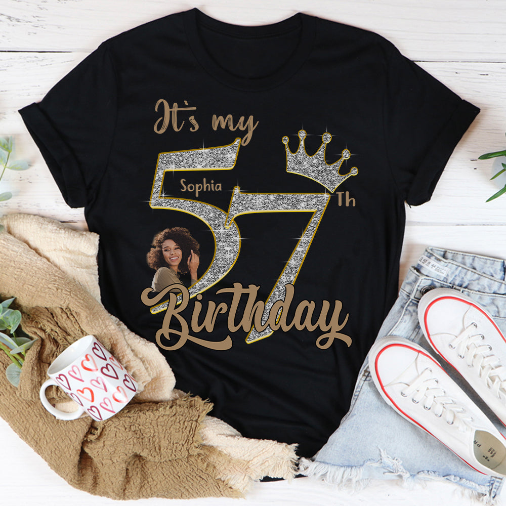 57th Birthday Shirts, Custom Birthday Shirts, Turning 57 Shirt, Gifts For Women Turning 57, 57 And Fabulous Shirt, 1968 Shirt, 57th Birthday Shirts For Her-YPT-HCT