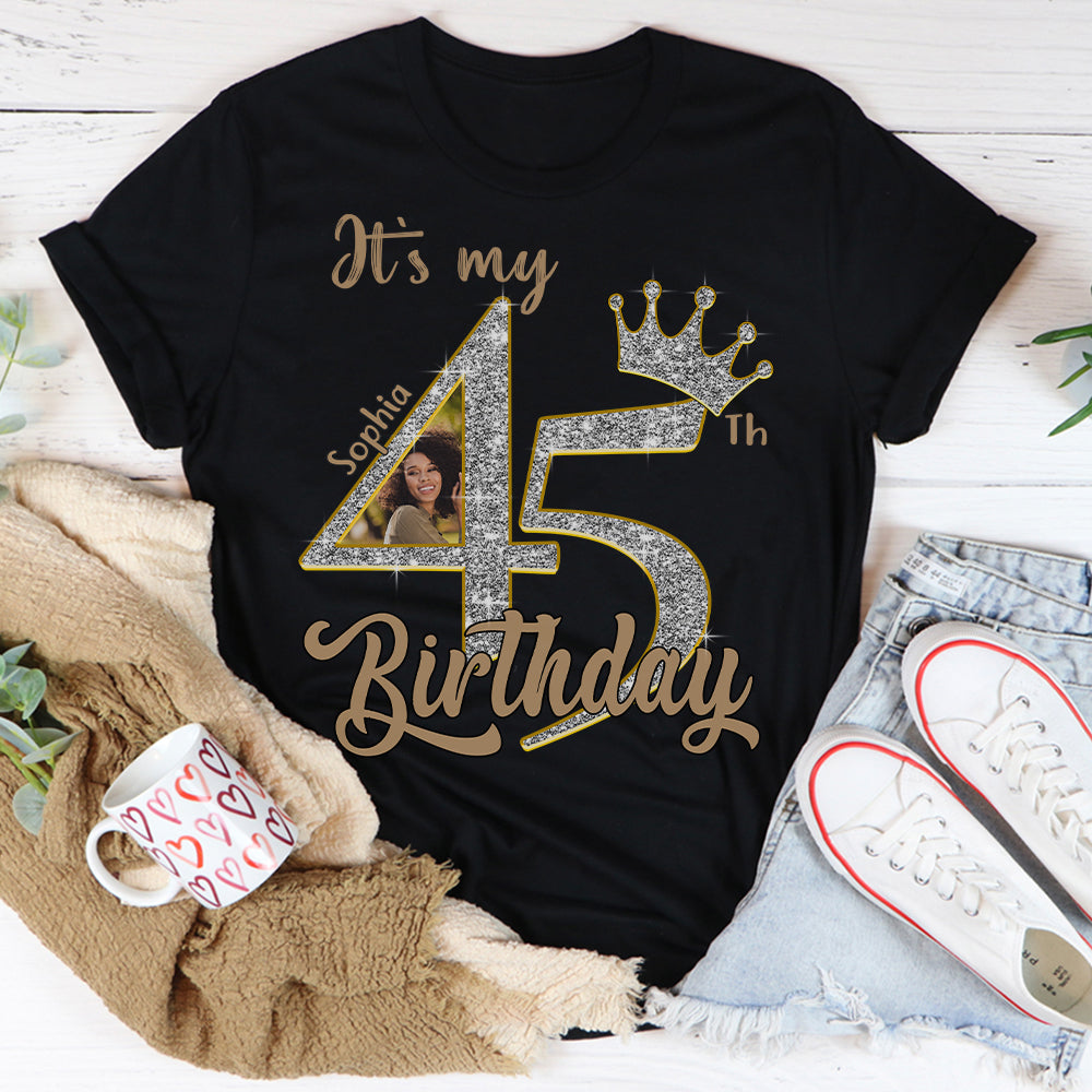 45th Birthday Shirts, Custom Birthday Shirts, Turning 45 Shirt, Gifts For Women Turning 45, 45 And Fabulous Shirt, 1980 Shirt, 45th Birthday Shirts For Her - YPT-HCT