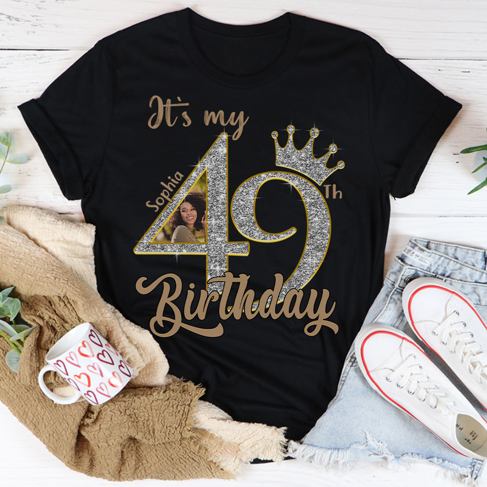 49th Birthday Shirts, Custom Birthday Shirts, Turning 49 Shirt, Gifts For Women Turning 49, 49 And Fabulous Shirt, 1976 Shirt, 49th Birthday Shirts For Her - YPT-HCT