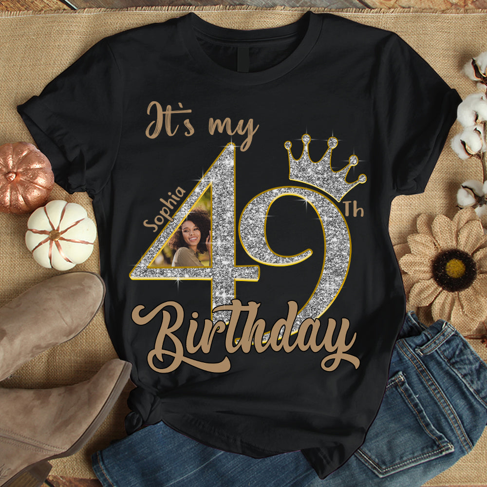 49th Birthday Shirts, Custom Birthday Shirts, Turning 49 Shirt, Gifts For Women Turning 49, 49 And Fabulous Shirt, 1976 Shirt, 49th Birthday Shirts For Her - YPT-HCT