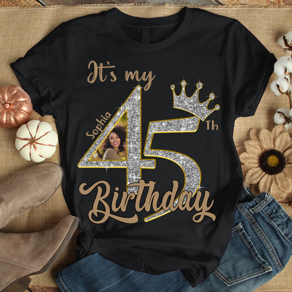 45th Birthday Shirts, Custom Birthday Shirts, Turning 45 Shirt, Gifts For Women Turning 45, 45 And Fabulous Shirt, 1980 Shirt, 45th Birthday Shirts For Her - YPT-HCT