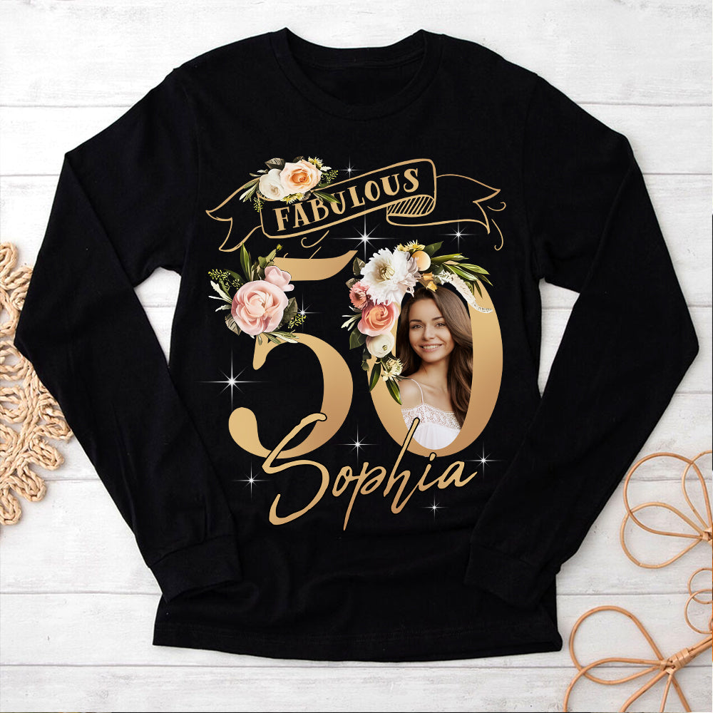 50th Birthday Shirts, Custom Birthday Shirts, Turning 50 Shirt, Gifts For Women Turning 50, 50 And Fabulous Shirt, 50th Birthday Shirts For Her - YPT-HMT
