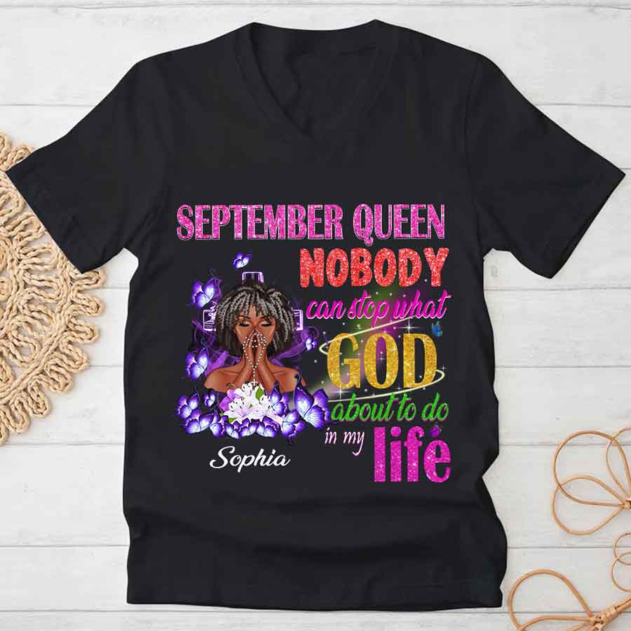 September Birthday Shirt, Custom Birthday Shirt, Queens are Born In September, September Birthday Shirts For Woman, September Birthday Gifts-YPT-HCT