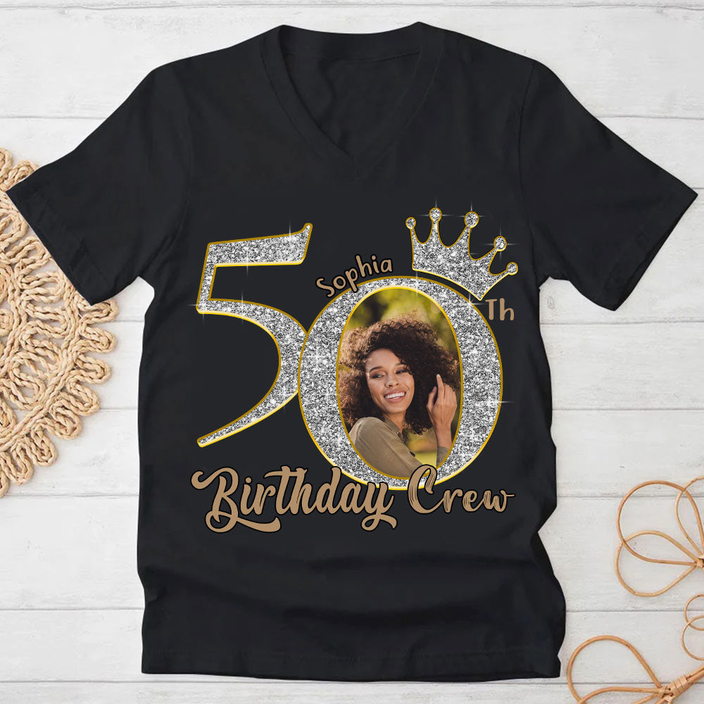 50th Birthday Shirts, Custom Photo Birthday Shirts, Turning 50 Shirt, Gifts For Women Turning 50, 50 And Fabulous Shirt, 50th Birthday Shirts For Her - YPT-HCT