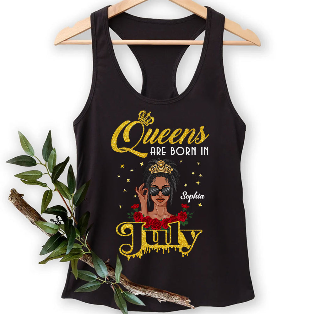 July Birthday Shirt, Custom Birthday Shirt, Queens Born In July, July Birthday Shirts For Woman, July Birthday Gifts -YPT-ALK