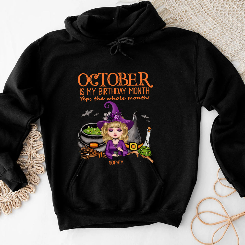 Personalized October Birthday Shirt, Custom Birthday Shirt, Queens was Born In October, October Birthday Shirts For Woman, October Birthday Gifts-YPT-HCT