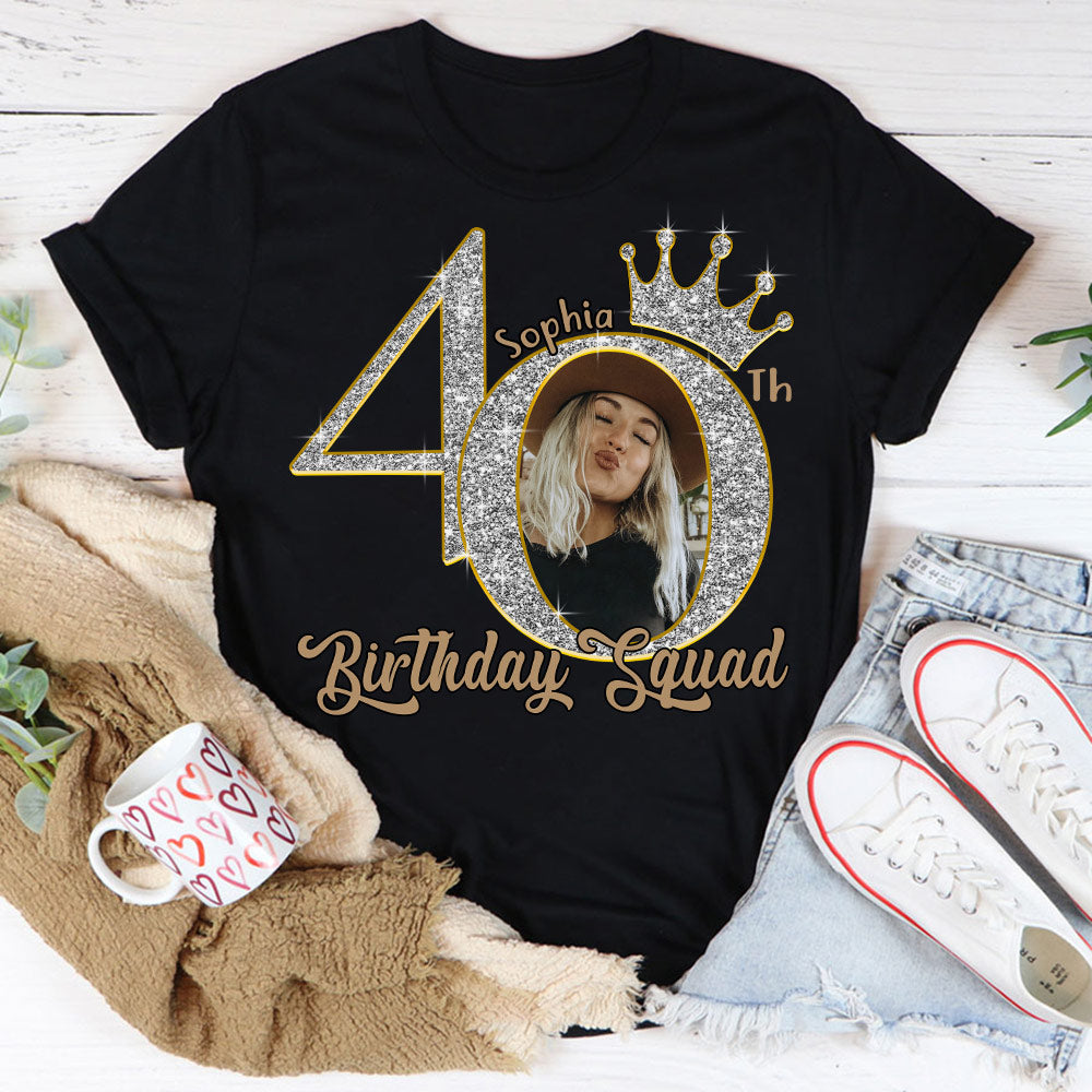 40th Birthday Shirts, Custom Birthday Shirts, Turning 40 Shirt, Gifts For Women Turning 40, 40 And Fabulous Shirt, 40th Birthday Shirts For Her-YPT-HCT