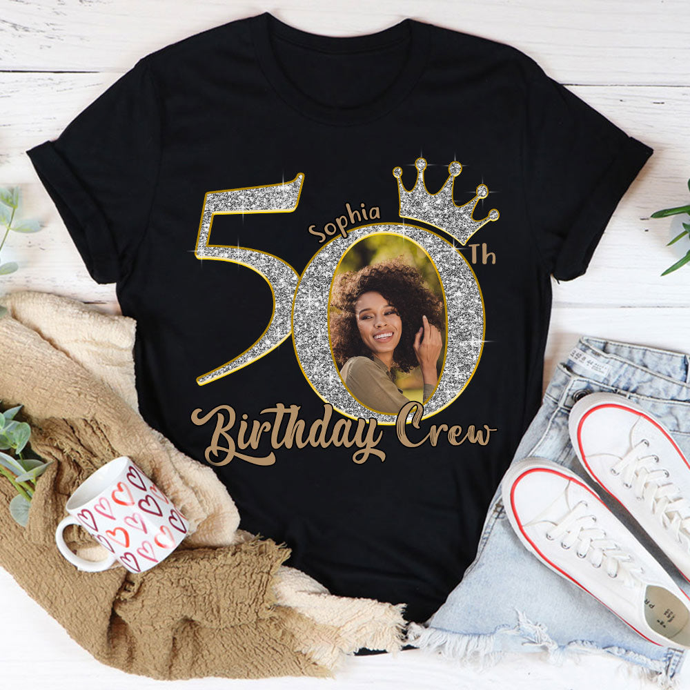 50th Birthday Shirts, Custom Photo Birthday Shirts, Turning 50 Shirt, Gifts For Women Turning 50, 50 And Fabulous Shirt, 50th Birthday Shirts For Her - YPT-HCT