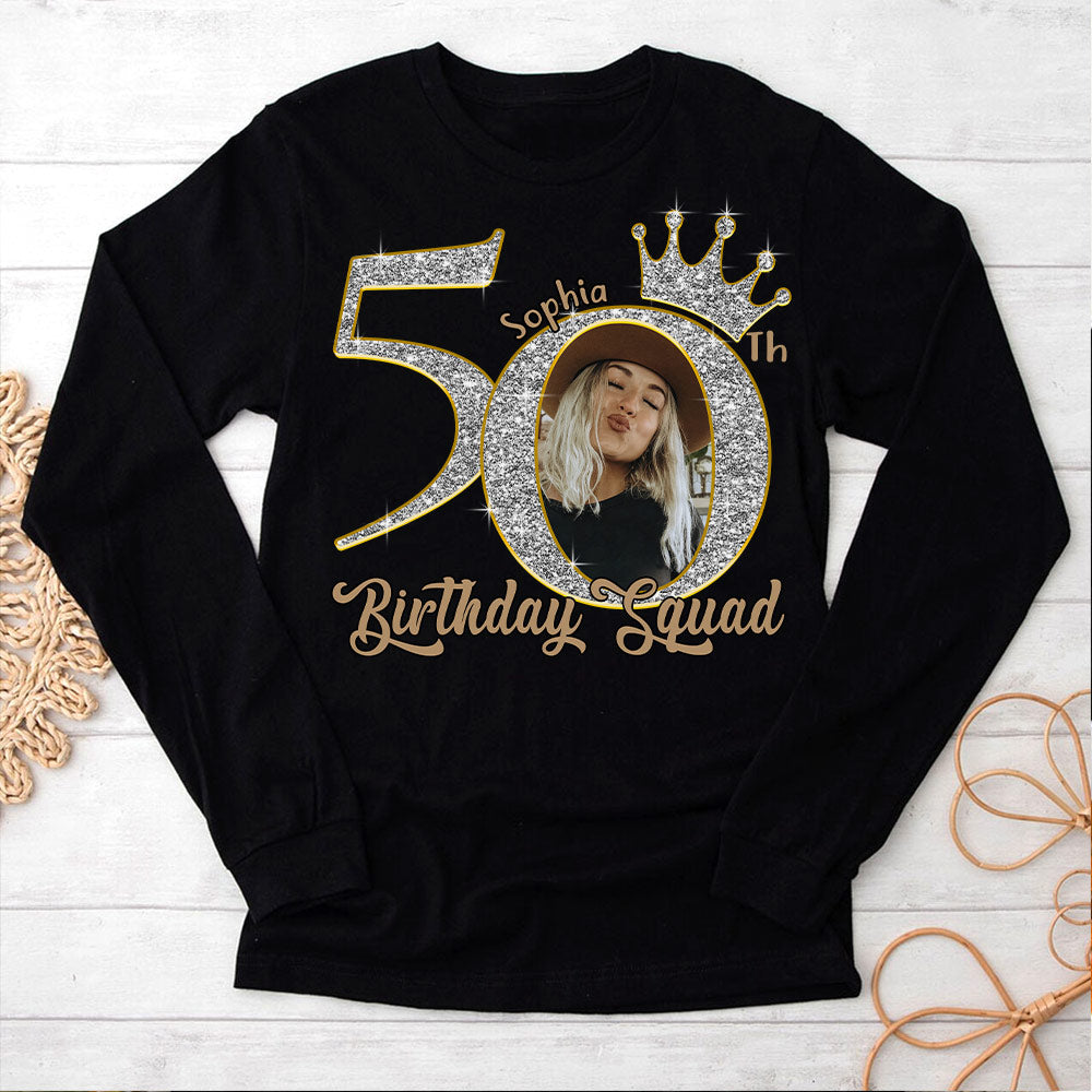50th Birthday Shirts, Custom Photo Birthday Shirts, Turning 50 Shirt, Gifts For Women Turning 50, 50 And Fabulous Shirt, 50th Birthday Shirts For Her - YPT-HCT