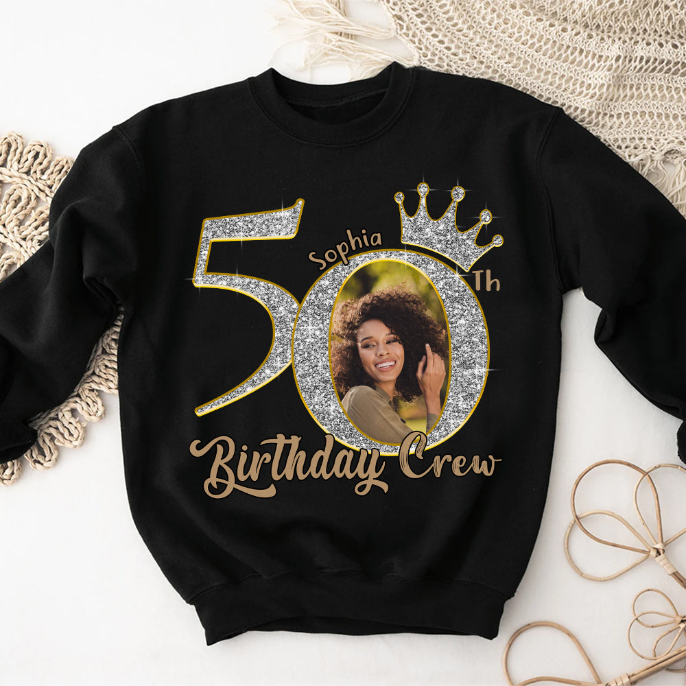 50th Birthday Shirts, Custom Photo Birthday Shirts, Turning 50 Shirt, Gifts For Women Turning 50, 50 And Fabulous Shirt, 50th Birthday Shirts For Her - YPT-HCT