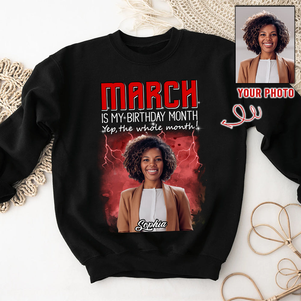 Custom Birthday Shirt, March Birthday Shirts For Woman, March Birthday Gifts