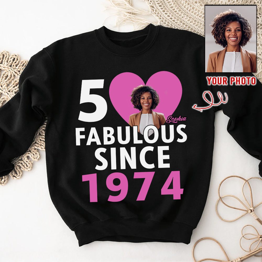 Chapter 50, Fabulous Since 1974 50th Birthday Unique T Shirt For Woman, Her Gifts For 50 Years Old , Turning 50 Birthday Cotton Shirt - HCT