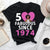 Custom Birthday Shirt, Her Gifts For 50 Years Old , Turning 50 Birthday Cotton Shirt, Fabulous Since 1974 - HCT