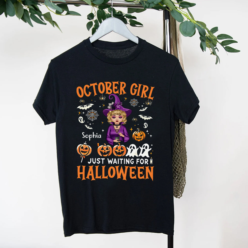 Personalized October Birthday Shirt, Custom Birthday Shirt, Queens was Born In October, October Birthday Shirts For Woman, October Birthday Gifts-YPT-HCT