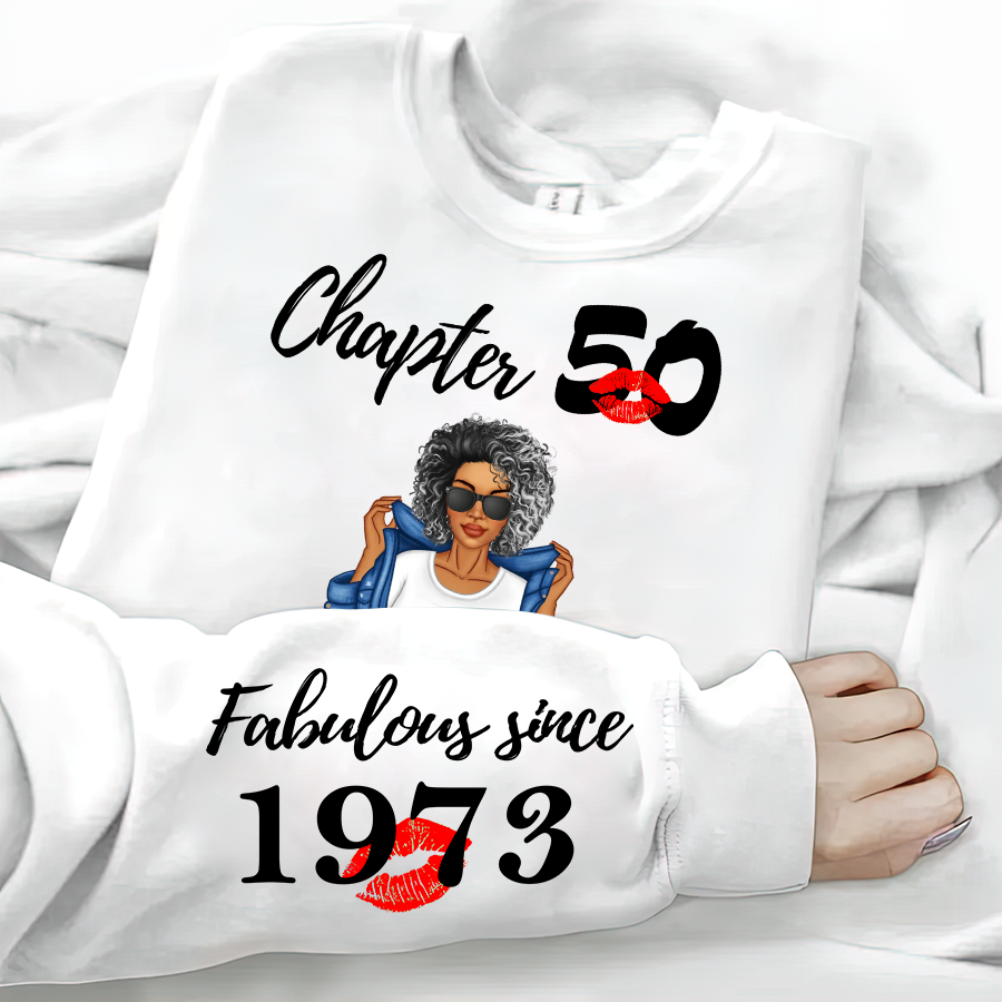 Personalised 50th Birthday Gifts, 50 And Fabulous Sweatshirt, 50th Birthday Shirt Ideas, Gift Ideas 50th Birthday Woman