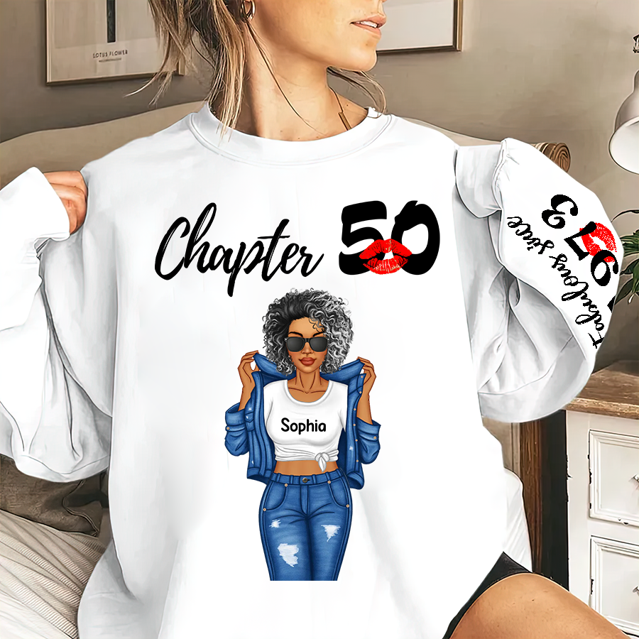 Personalised 50th Birthday Gifts, 50 And Fabulous Sweatshirt, 50th Birthday Shirt Ideas, Gift Ideas 50th Birthday Woman