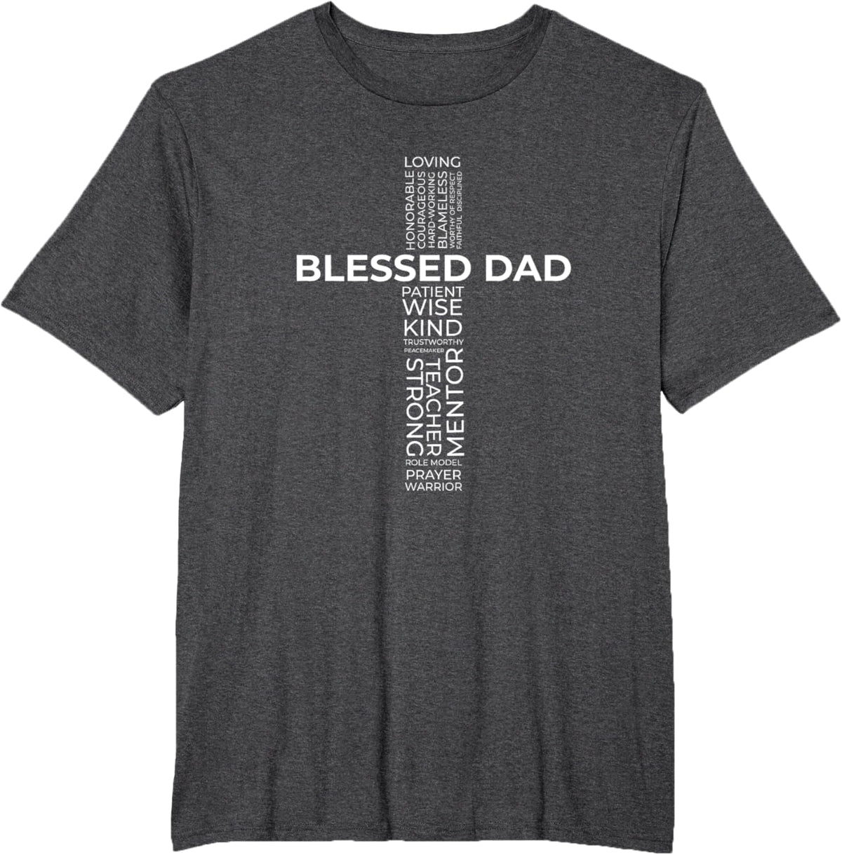 Christian Blessed Dad Cross Father&#39;s Day Shirt