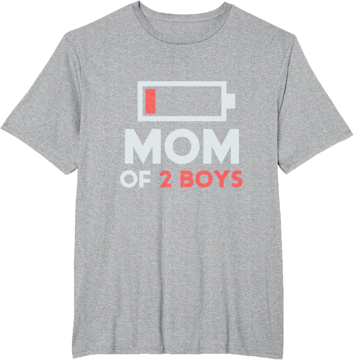 Mom of 2 Boys Gift from Son Mothers Day Birthday Women Mother Shirt