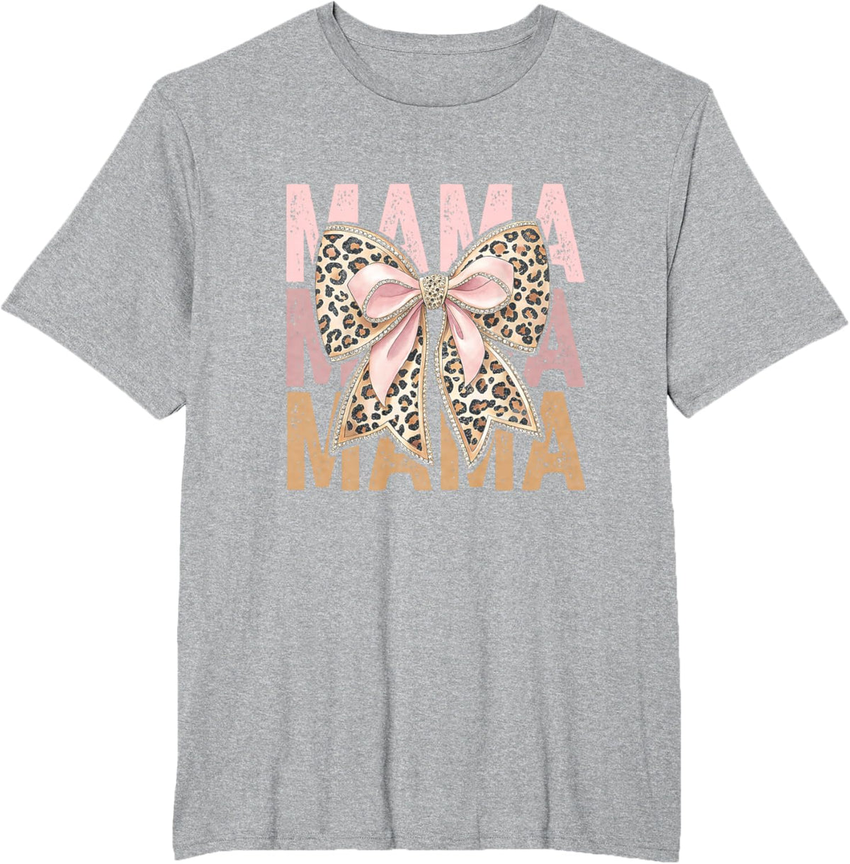 Retro Leopard Mama,Cute Mom Retro Coquette Bow Mother&#39;s Day