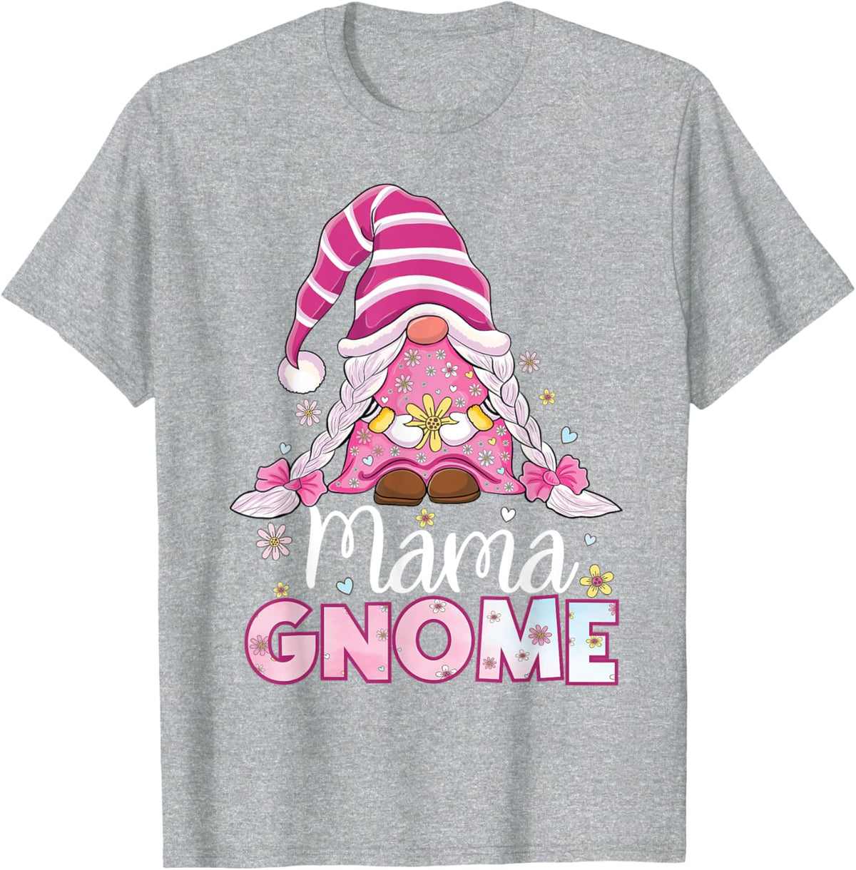 Flower For Mom Gnomies Cute Gnome Mom Happy Mother&#39;s Day