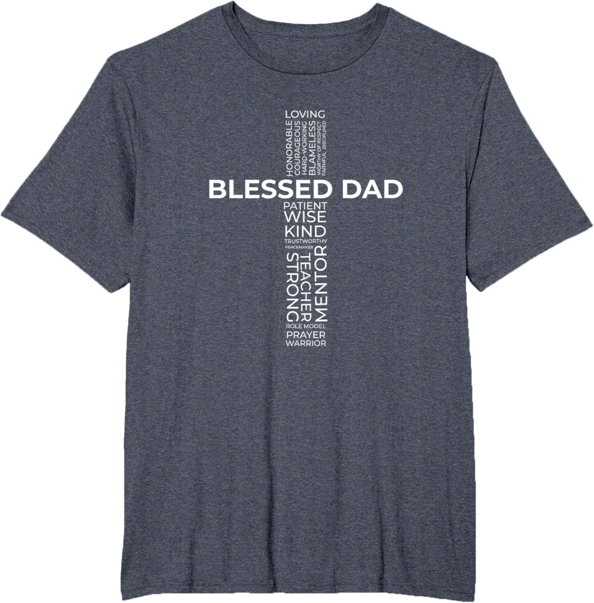 Christian Blessed Dad Cross Father&#39;s Day Shirt