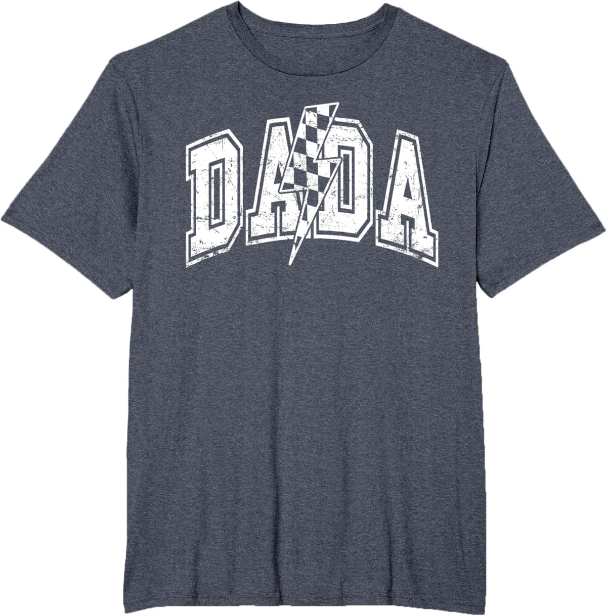 Dada Lightning Bolt Checkered Varsity Dad Men Father&#39;s Day