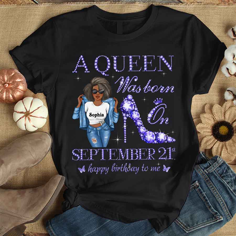 September Birthday Shirt, Custom Birthday Shirt, Queens are Born In September, September Birthday Shirts For Woman, September Birthday Gifts-YPT-HCT