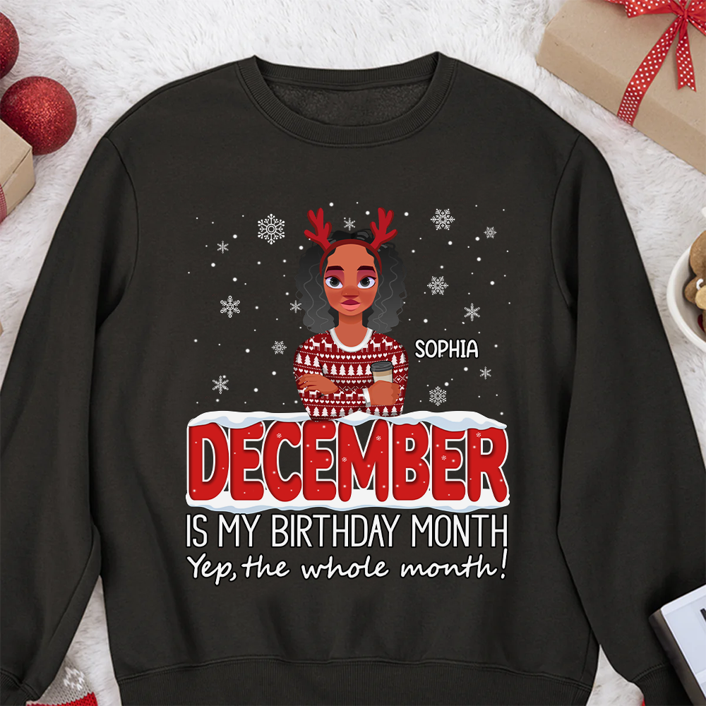 December Birthday Shirt, Custom Birthday Shirt, Queen Was Born In December Birthday Shirts For Woman