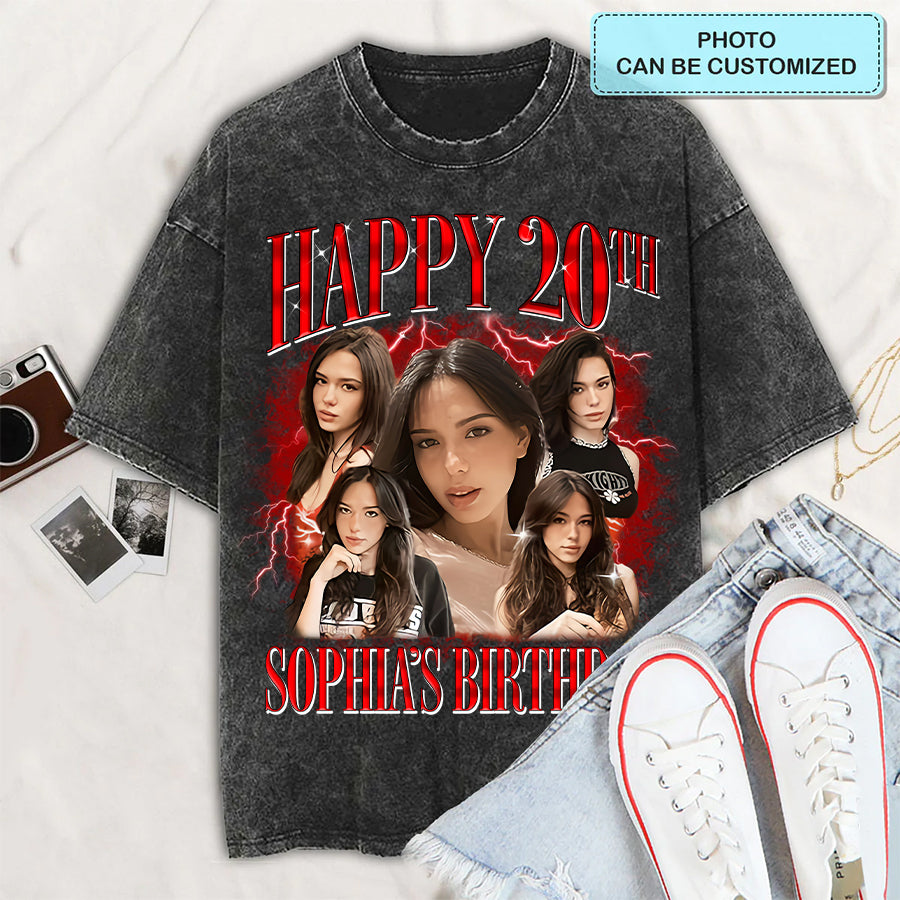 20th Birthday Shirts For Her, Personalised 20th Birthday Gifts, 2004 T Shirt, 20 And Fabulous Shirt, 20th Birthday Shirt Ideas, Gift Ideas 20th Birthday Woman-YPT-TLQ