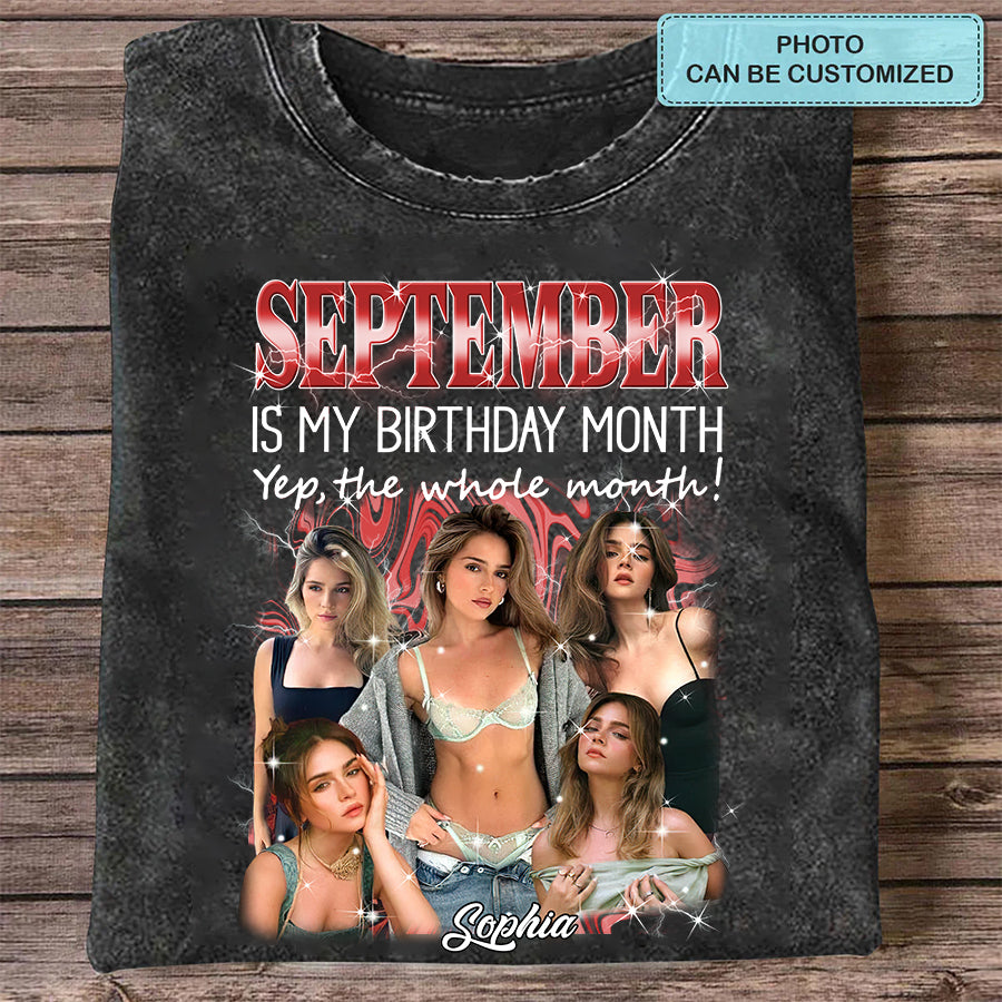 September Birthday Shirt, Custom Birthday Shirt, Queens are Born In September, September Birthday Shirts For Woman, September Birthday Gifts-YPT-TLQ