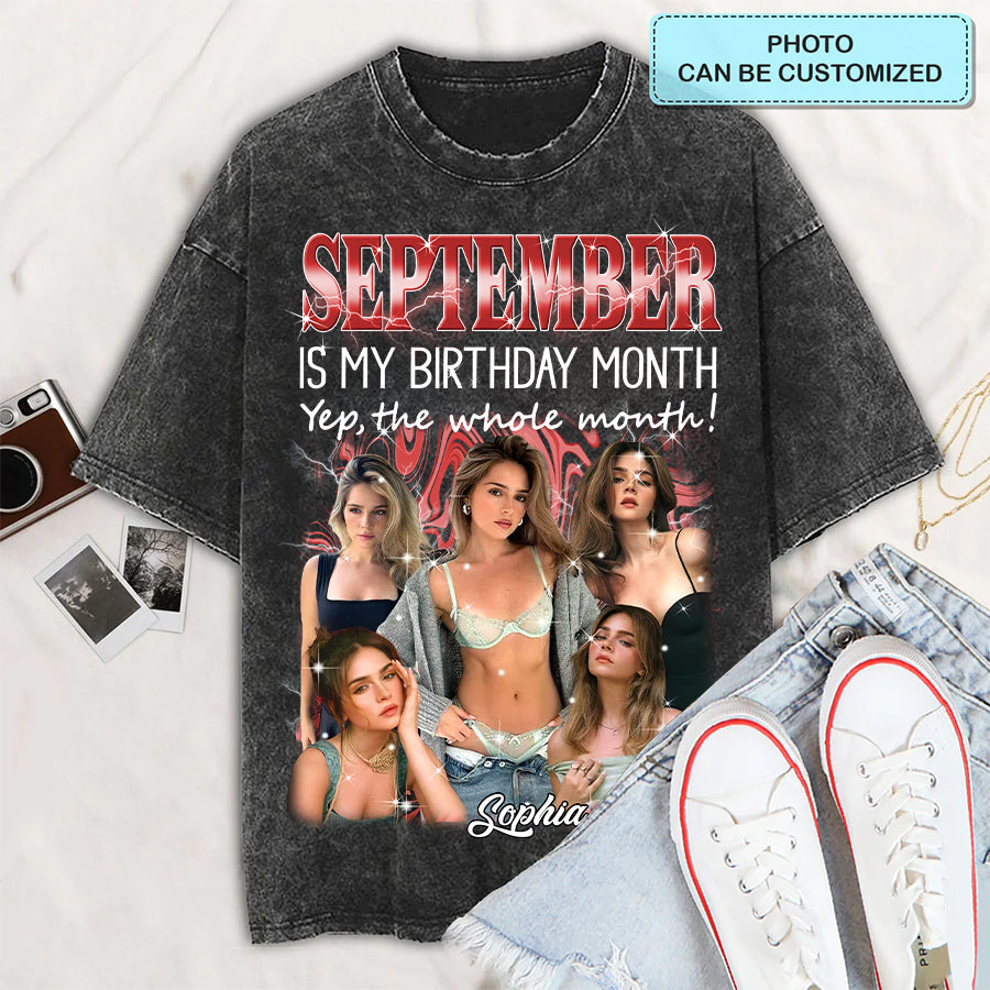 September Birthday Shirt, Custom Birthday Shirt, Queens are Born In September, September Birthday Shirts For Woman, September Birthday Gifts-YPT-TLQ