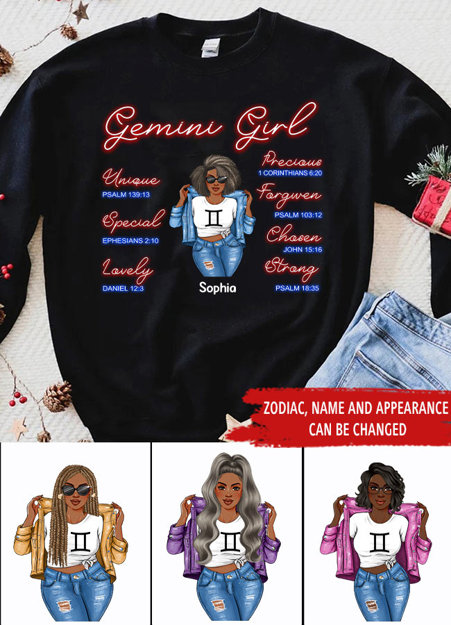 Personalized Birthday Shirts, Zodiac T Shirt, Zodiac Signs Shirt, Gemini Birthday T Shirt, Custom Birthday Gifts