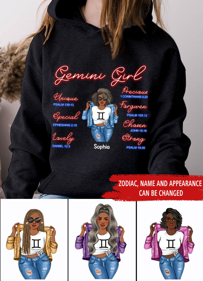 Personalized Birthday Shirts, Zodiac T Shirt, Zodiac Signs Shirt, Gemini Birthday T Shirt, Custom Birthday Gifts