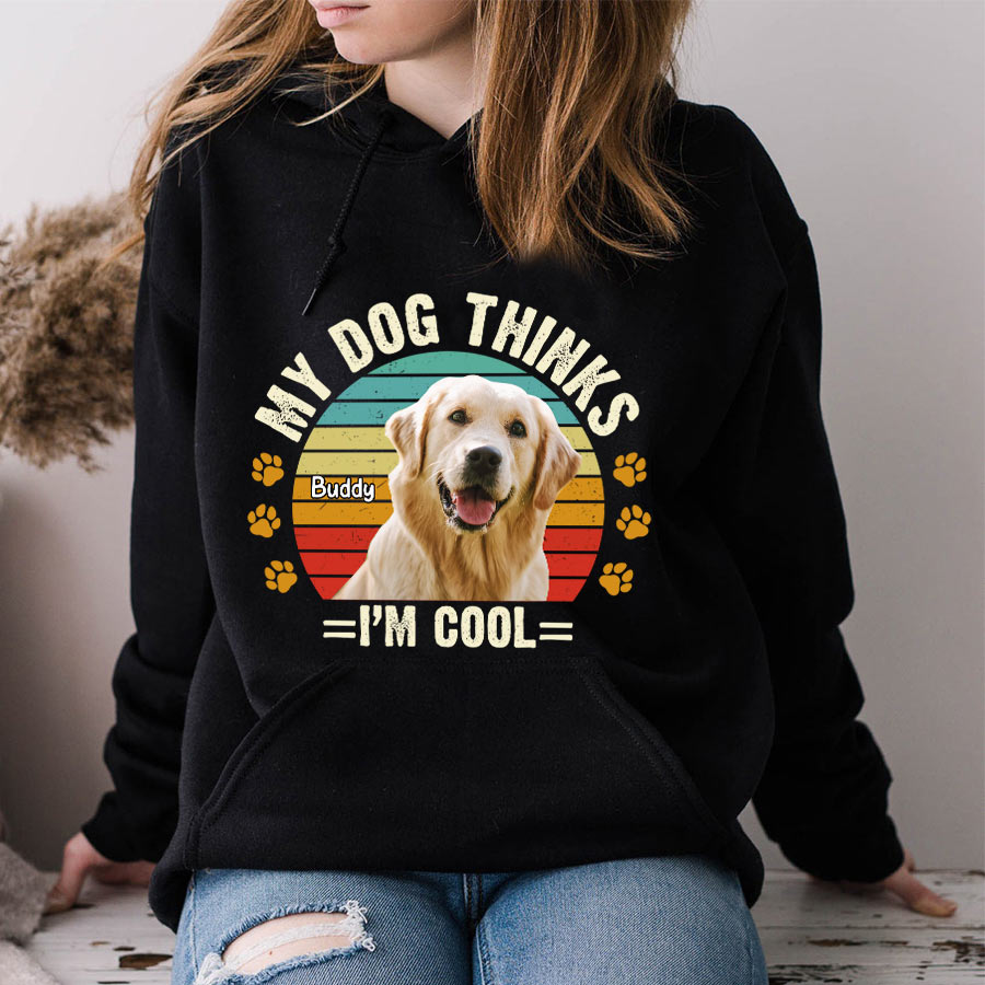 Custom Dog Mom Shirt Customized Dog Photo &amp; Text Personalized Upload Dog Photo Shirt