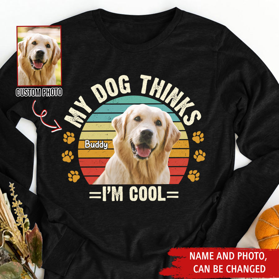 Custom Dog Mom Shirt Customized Dog Photo &amp; Text Personalized Upload Dog Photo Shirt