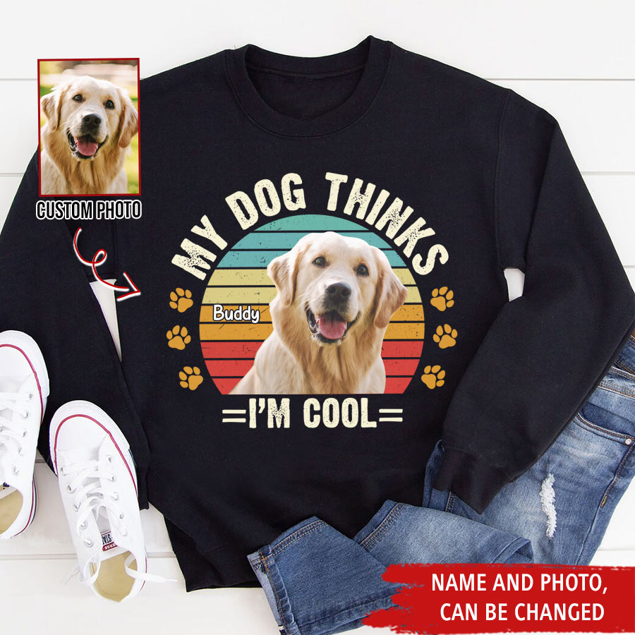 Custom Dog Mom Shirt Customized Dog Photo &amp; Text Personalized Upload Dog Photo Shirt