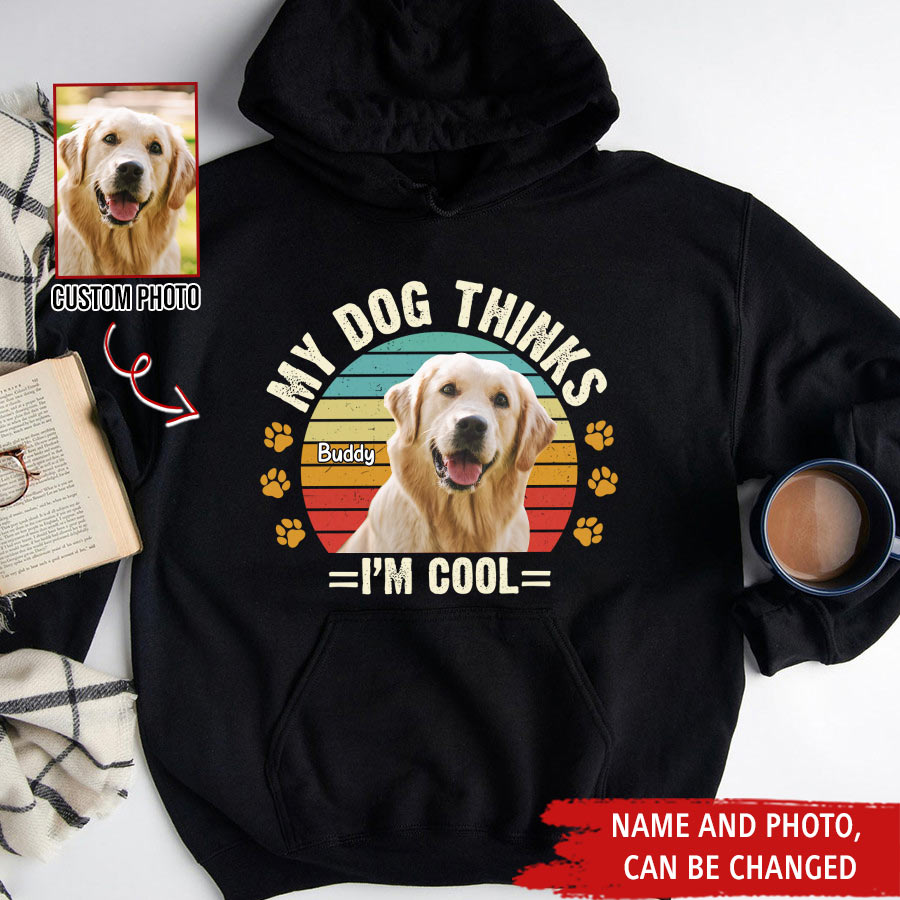 Custom Dog Mom Shirt Customized Dog Photo &amp; Text Personalized Upload Dog Photo Shirt