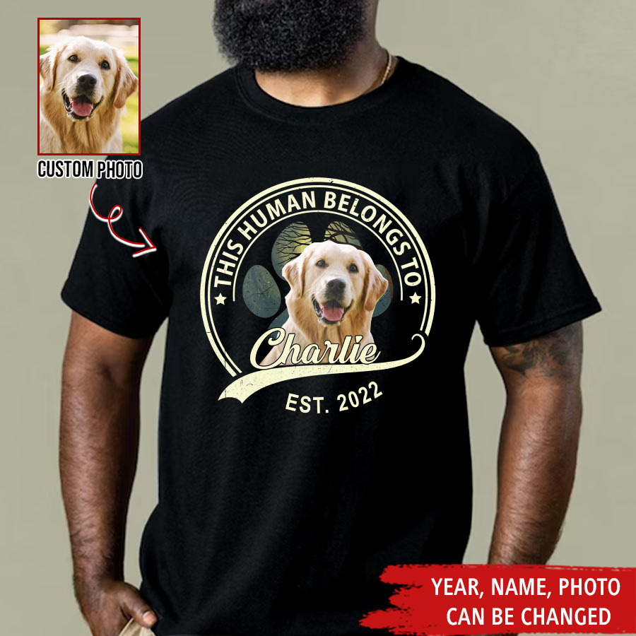 Custom Photo Dog, Personalized Dog Shirt, Gift For Dog Lover, Dog Mom Dad Shirt, Labrador Retriever Lover