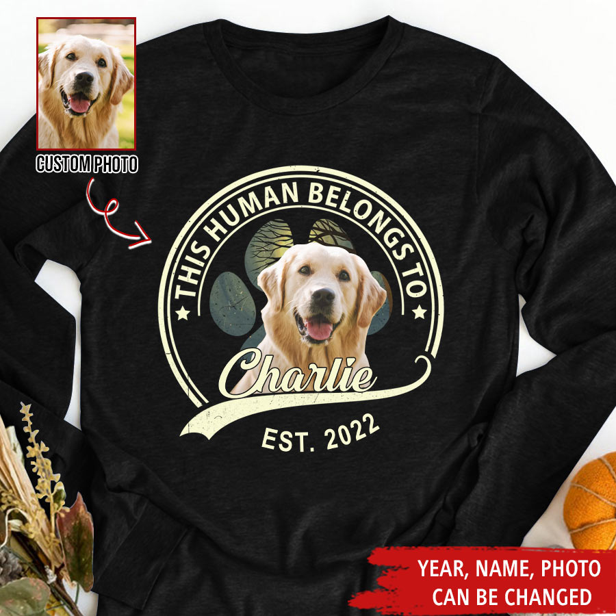 Custom Photo Dog, Personalized Dog Shirt, Gift For Dog Lover, Dog Mom Dad Shirt, Labrador Retriever Lover