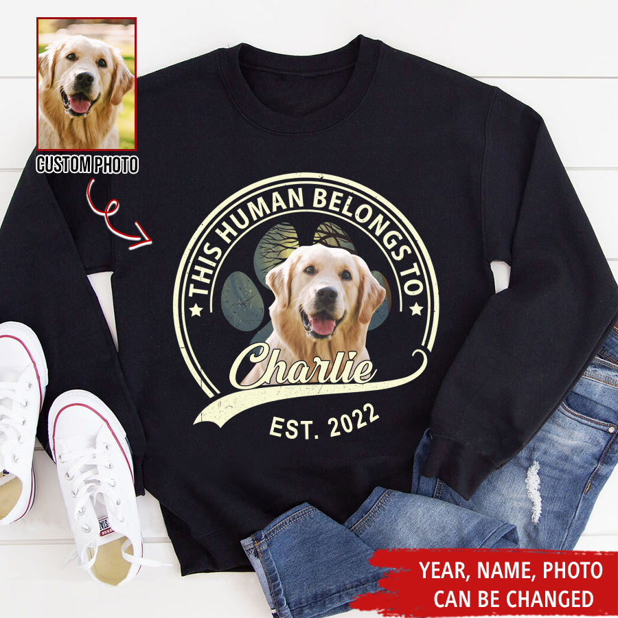 Custom Photo Dog, Personalized Dog Shirt, Gift For Dog Lover, Dog Mom Dad Shirt, Labrador Retriever Lover