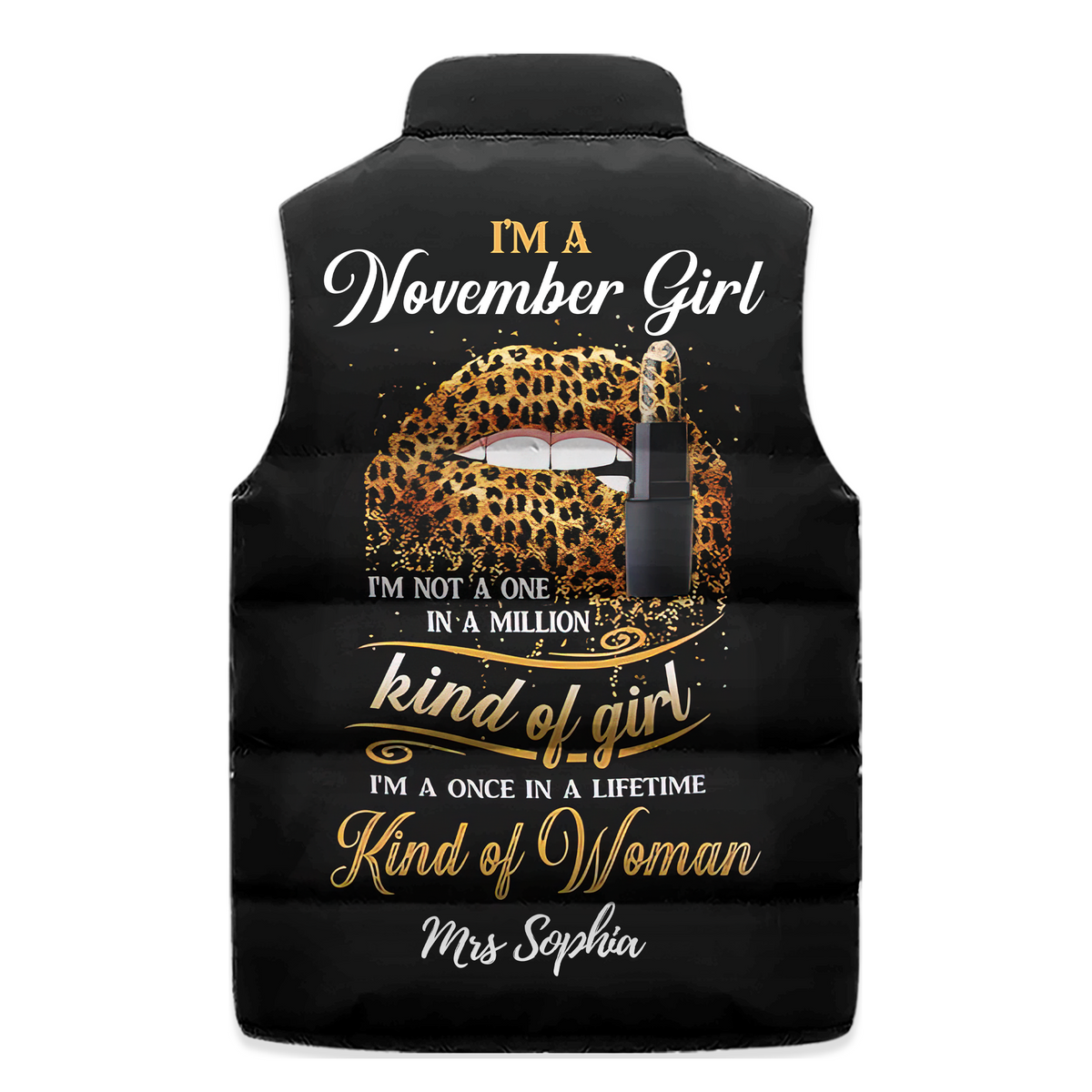 Puffer Vest - Personalized November Birthday Month, Gift Ideas For November Birthday For Men