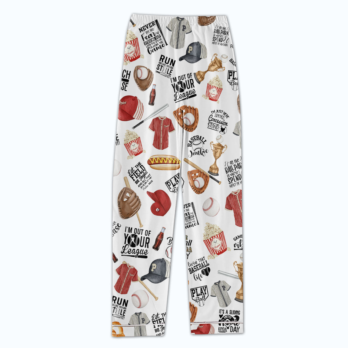 Women&#39;s Pajama Set, Gift For Baseball Lovers