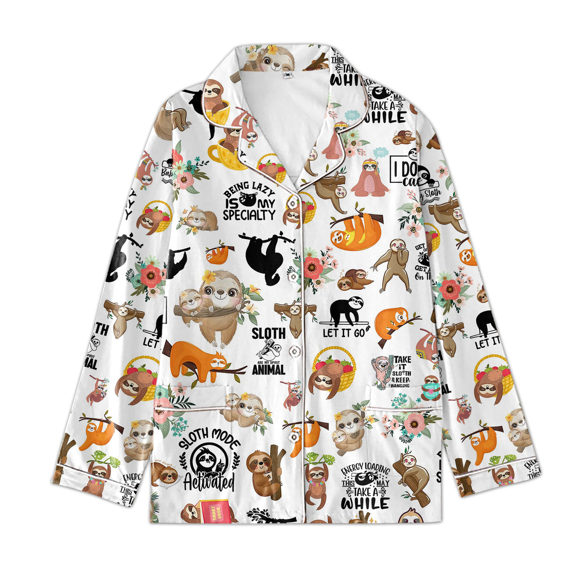 Premium Pajamas Set - Gift For Sloth Lovers