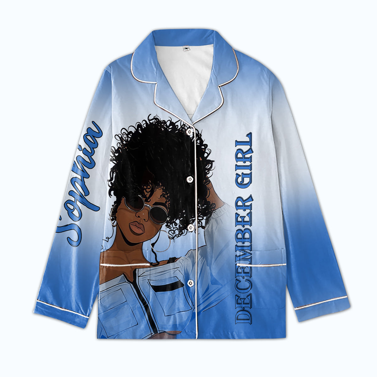 Personalized Women&#39;s Pajama Set, Gift For December Queen