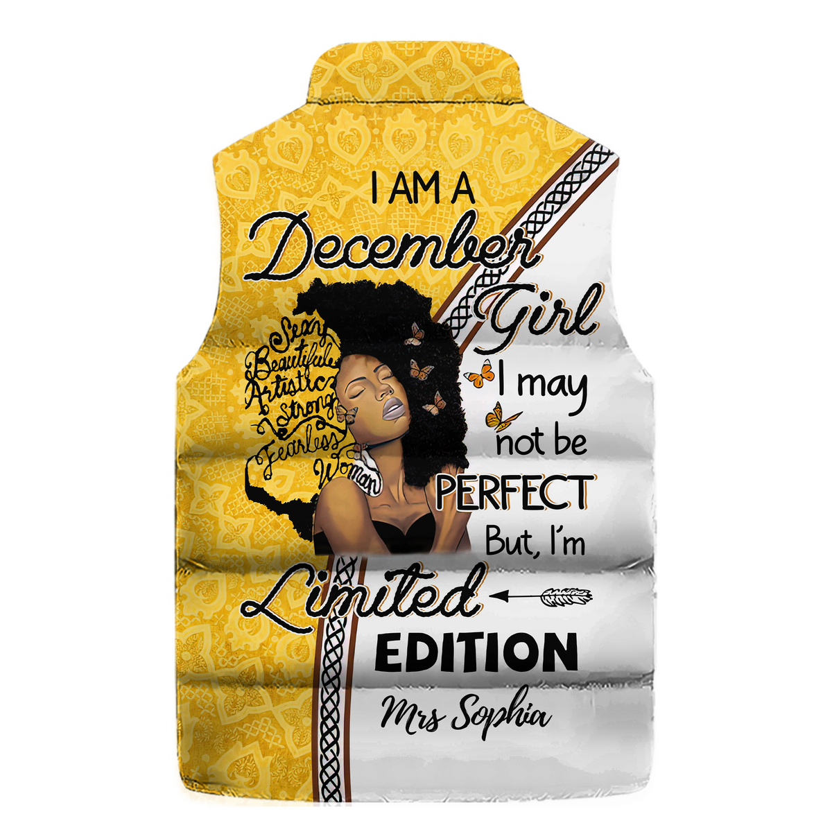 Puffer Vest - Personalized November Birthday Month, Gift Ideas For November Birthday For Woman