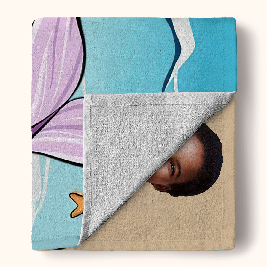 Funny Memaid Towel - Personalized Beach Towel, Birthday Gift For June Queen, June Birthday Gifts, June Birthday Gift Idea For Her