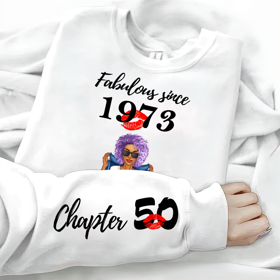 Personalised 50th Birthday Gifts, 50 And Fabulous Sweatshirt, 50th Birthday Shirt Ideas, Gift Ideas 50th Birthday Woman