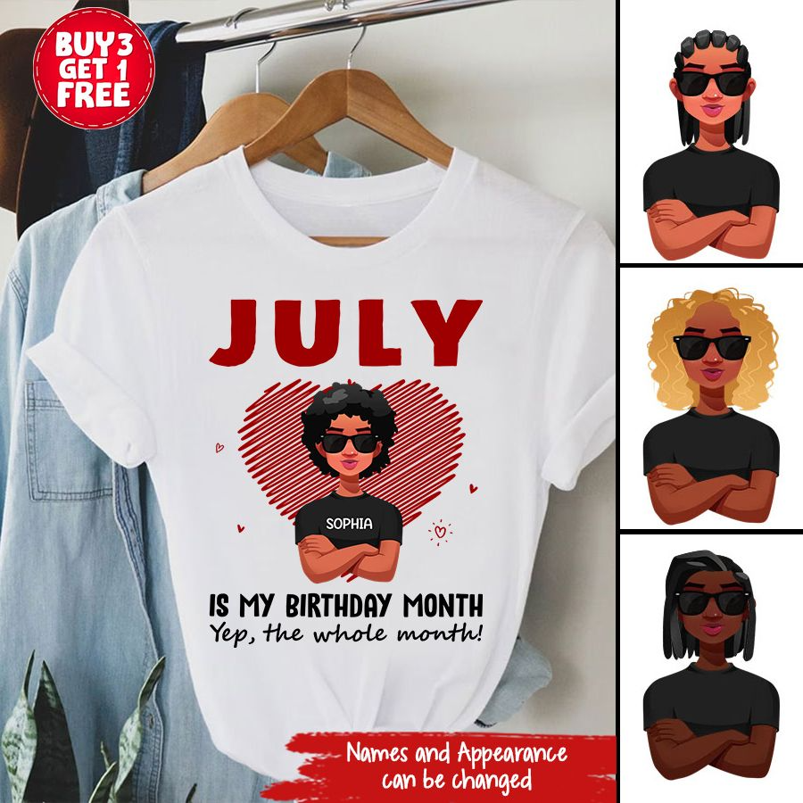 July Birthday Shirt, Custom Birthday Shirt, Queens Born In July, July Birthday Shirts For Woman, July Birthday Gifts
