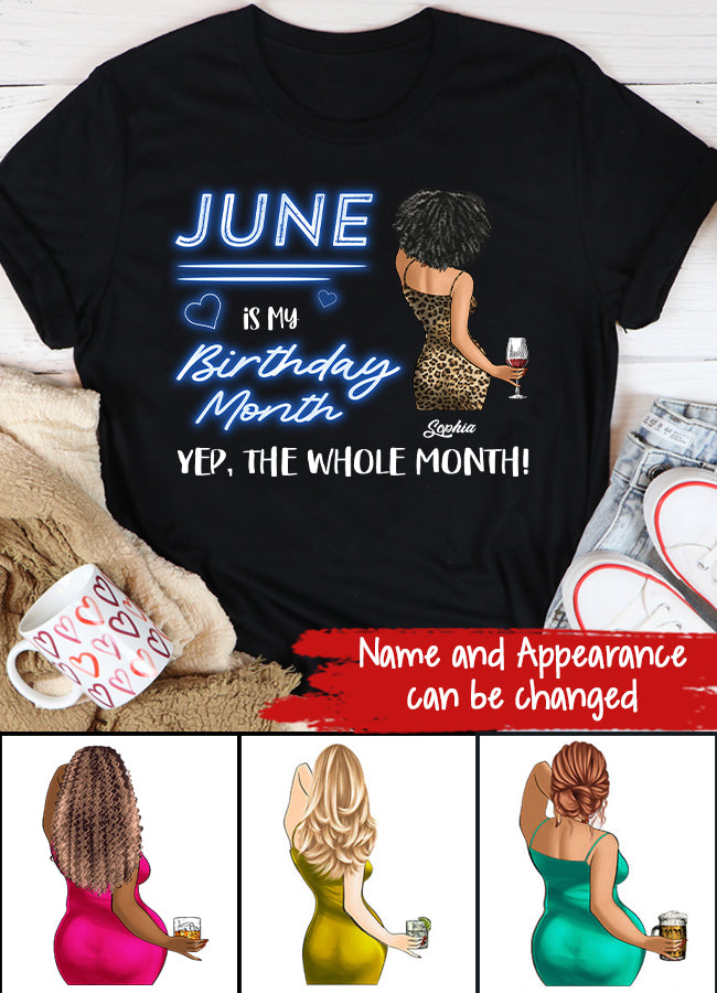 June Birthday Shirt, Custom Birthday Shirt, Queens Born In June, June Birthday Shirts For Woman, June Birthday Gifts