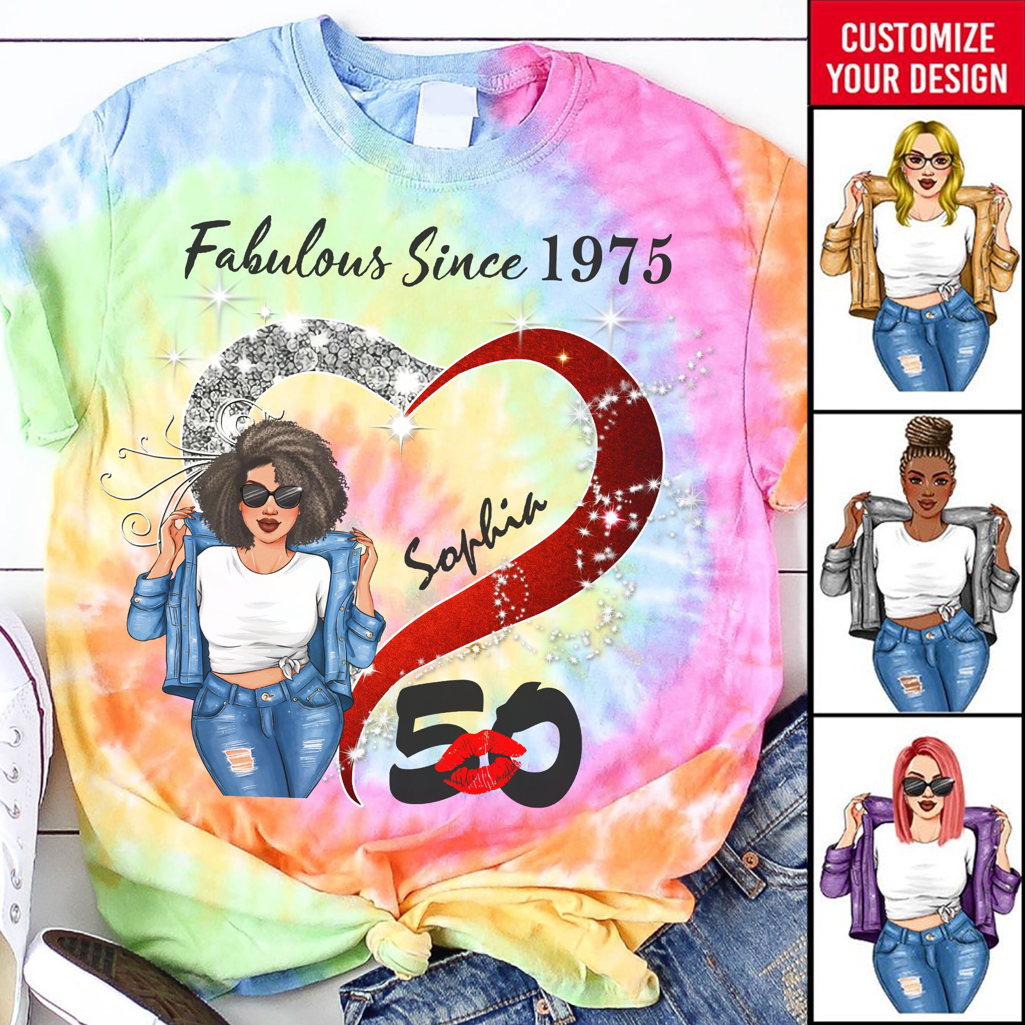Chapter 50, Fabulous Since 1975 50th Birthday Unique T Shirt For Woman, Custom Birthday Shirt, Her Gifts For 50 Years Old , Turning 50 Birthday Cotton Shirt-YPT-TLQ
